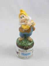 Disney PHB Porcelain Hinged Happy Trinket Box with Pick Axe picture