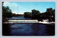 Rum River Dam Minneapolis Minnesota Postcard picture