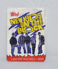 Vintage Topps New Kids On The Block Trading Cards 1989 Red Bottom Package picture