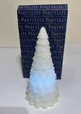 PartyLite Light Illusions LED Snowy Tree LDRT5911 IN BOX 9”tall picture