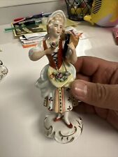 Antique porcelain figurine , red anchor, possibly Chelsea 1752 - 1756 picture