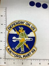 VINTAGE USAF 416th ORGL MAINTENANCE SQUADRON PATCH picture