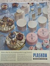 Vintage 1941 Magazine Ad Advertising Plaskon Plastic Beauty Products Perfume picture