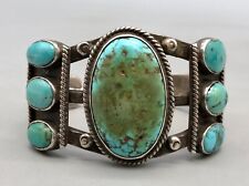 Great Antique 7 Stone Turquoise Bracelet picture