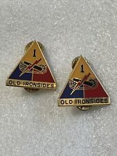 Vintage 1st Armored Division Old Ironsides Distinctive Unit Insignia Army Crest picture