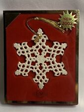 Vintage Lenox 2003 China Snow Fantasies Snowflake Ornament 4” picture