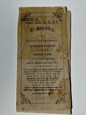 1880s C. SMITH’s Printing Establishment Victorian Calling Card AD BROCHURE picture