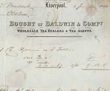 GB QV HISTORIC LETTER 1844 Liverpool *Tea Merchant* FANCY BILL-HEAD Cover MS2730 picture
