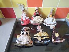 6 vintage le minor dolls with name tags souvenirs costume dolls picture