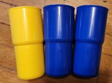 Tupperware Vintage Stackable 18 Oz Tumblers  Lot Of 3 picture