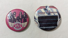 Rare Vintage  REO Speedwagon Collectible Pins Pinback Button Lot of 2 picture