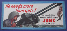 WWII Scrap Junk Drive Poster - 