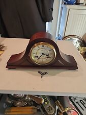 Vintage Walnut WALTHAM 31 Day Chime Wood Mantle Clock - Excellent Condition picture
