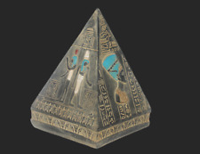 RARE ANCIENT EGYPTIAN ANTIQUE Nefertiti and Tut and Nefertari Pyramid Statue picture
