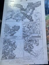 Venom Comic Original Art Page marvel Vol 2 Issue 20. Double Sided Spider-Man picture