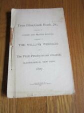 1897 Antique Rare Cook Book Gloversville NY First Presbyterian Church Names picture
