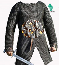 Mild Steel Chainmail shirt ,6 mm Chain mail shirt Full Sleeve Shirt , Medieval picture
