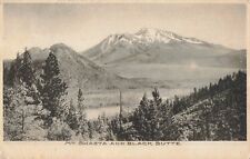 Mt. Shasta & Black Butte Shasta Springs California CA 1907 Postcard picture