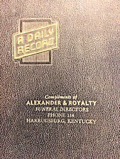 1949 A Daily Record / Appointment Book Alexander & Royalty – Harrisburg, KY picture
