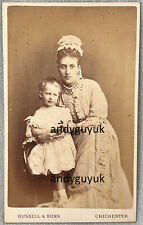 CDV PRINCESS ALEXANDRA QUEEN MAUD NORWAY ROYALTY ROYAL ANTIQUE PHOTO DOWNEY picture