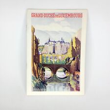 1958 Grand Duchy Luxembourg Vintage Travel Guide Luxemburg Sabena KLM Airlines picture