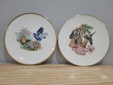 Boehm Woodland Birds of America Fine Bone China Collector Plates - Set of 2 picture