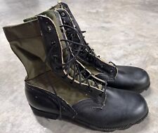 US ARMY VIETNAM WAR JUNGLE BOOTS 1967 SIZE 8R Vintage NEW Unissued Green 1960s picture