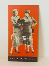 WW2 Recruiting Journal Pamphlet Home Front WWII Opportunity Women Army WAC BC6 picture