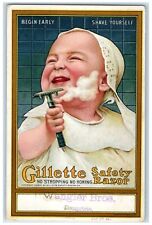 c1910's Baby Gillette Razor Advertising Decorah Iowa IA Antique  Postcard picture