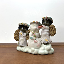 Young's Inc, Treasures of The Heart African American Angels Snowman Figurine picture