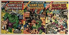 GIANT-SIZE DEFENDERS #1 VF 8.0 #2 VF 8.0 #3 FN/VF 7.0 High Grade Marvel Lot picture