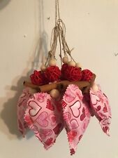  Mother's Day Gift Red Hearts  Farmhouse fabric stuffed hearts with lavender picture