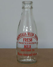 Vintage Mountain View Abbeytown  milk bottle 1 pint  picture