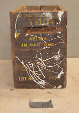 Rare US WWII Rock Island Arsenal EMPTY .50 caliber Ammo wood box collectible A2 picture