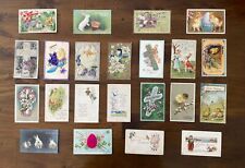 LOT of Antique Early 1900s EASTER Holiday Postcards Vintage Ephemera Stamp picture