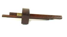 GREAT C SHOLL 3 ARM ROSEWOOD & BRASS MARKING GAUGE PATENT MARCH 4 1868 T7386 picture