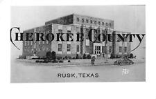RPPC Cherokee County Courthouse Rusk Texas Real Photo Postcard picture