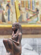 Amazing Replica Goddess Maat - Goddess Maat Sitting - Made In Egypt picture