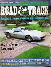 THIS IS THE NEW CORVETTE - ROAD & TRACK MAGAZINE - JANUARY 1971 picture
