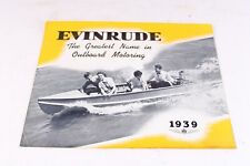 Vintage 1939 Evinrude Outboard Motor Boating Brochure Catalog picture
