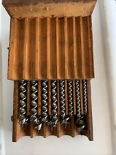 13pc Jennings Pattern Brace Auger Drill Bit Set Sizes 4 to 16 with Bartlett Box picture