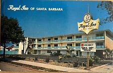 Santa Barbara Beach Motel Royal Inn California Vintage Chrome Postcard c1960 picture