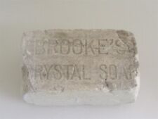 Antique Bar of Soap BROOKE'S CRYSTAL SOAP WWI Era Large Block Vintage Original picture