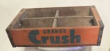 Vtg Orange Crush Drink Wooden 4 Section Carton Crate 1969 CHATTANOOGA Nice RARE picture