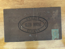 Vintage Wooden Garcia Club House Cigar Box picture