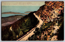 Route De La Grande Corniche De Nice a Menton - Vintage Postcard picture