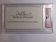 Patrick Stewart PSA/DNA Autographed Signed Cut Slabbed picture