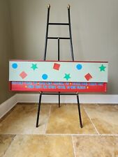 Vintage 1940s St Louis Carnival Supply Co Hand Painted Wood Carnival Sign48