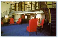 c1950's Ramada Inn Lobby Restaurant View Rocky Mount North Carolina NC Postcard picture