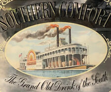 Vintage Southern Comfort Mirror Bar Sign Riverboat Grand Drink of the South picture